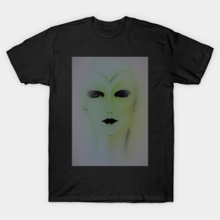 futuristic flapper dolly by Jacqueline Mcculloch T-Shirt